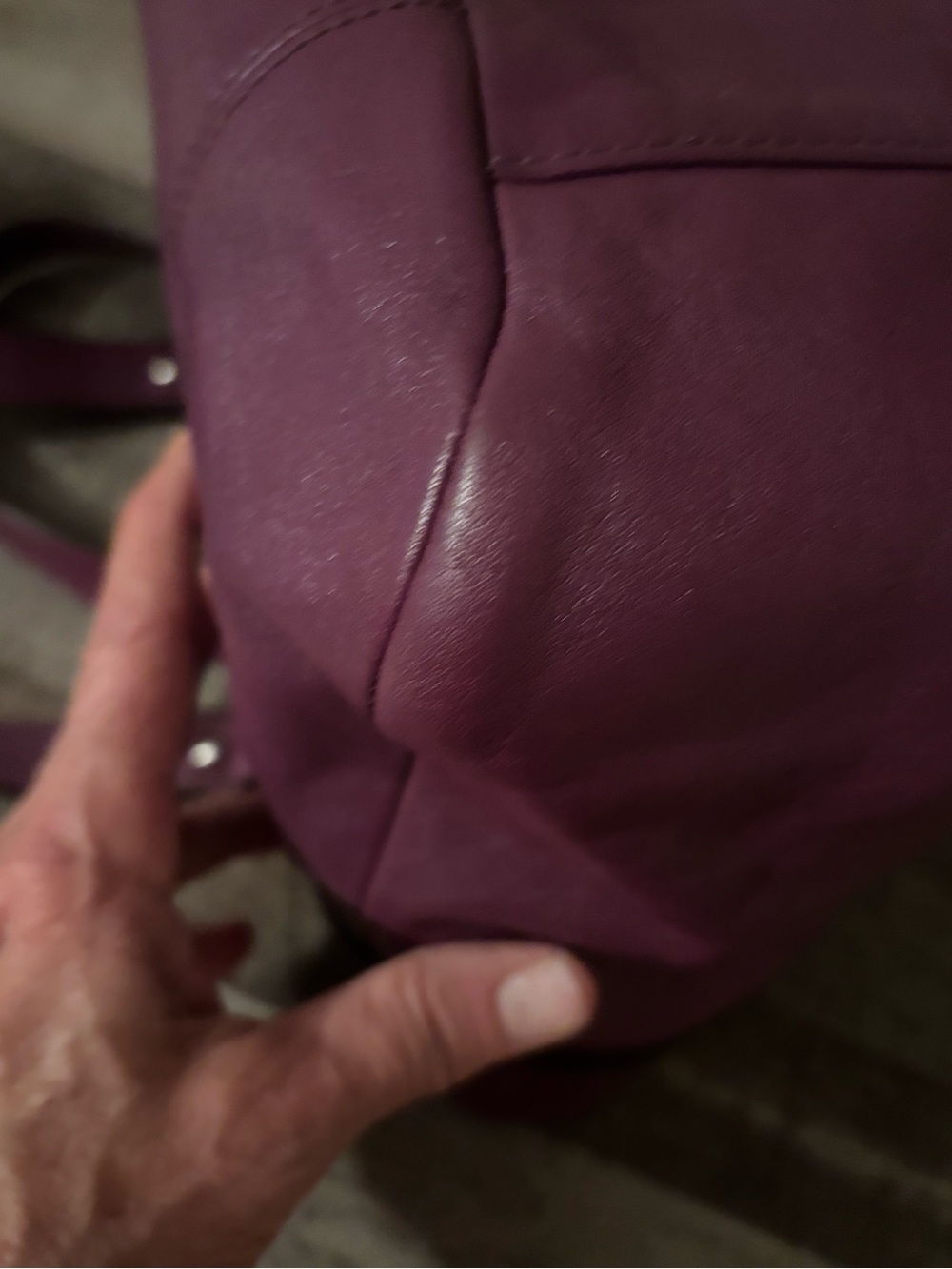 COACH ZOE EAST WEST TOTE  PLUM - Picture 8 of 12